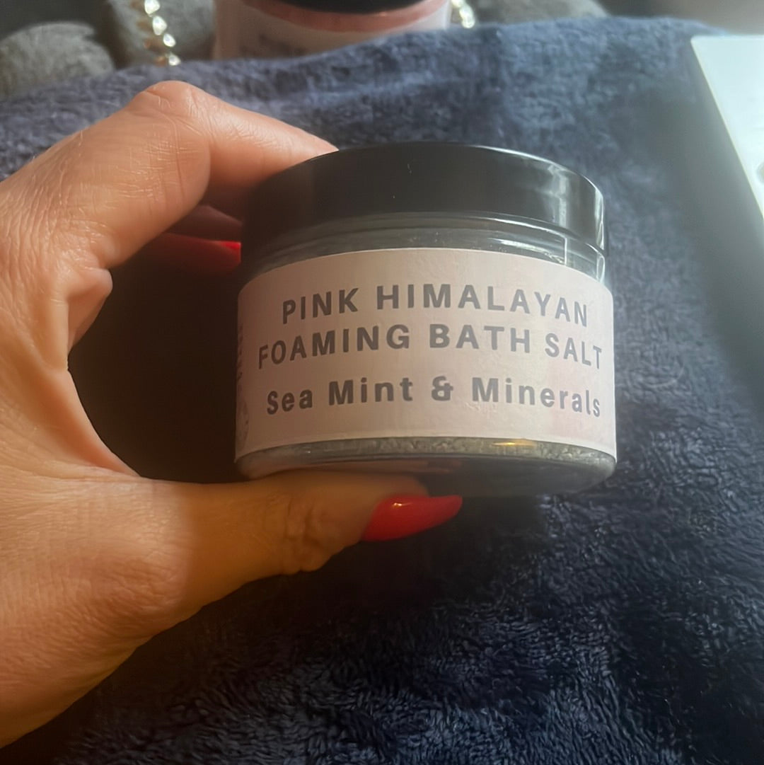 Pink Himalayan bath salts