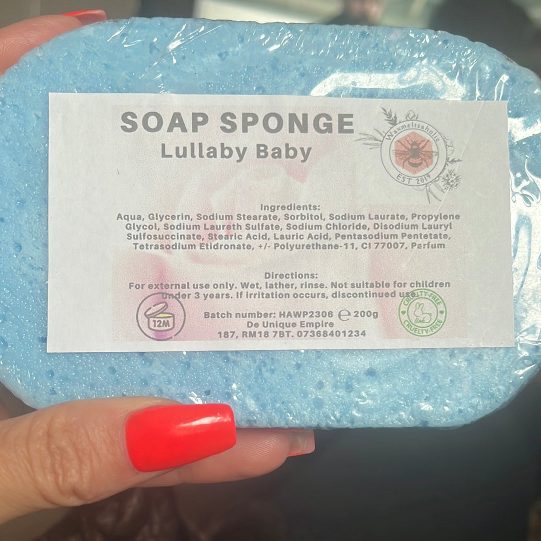Soap sponge lullaby baby