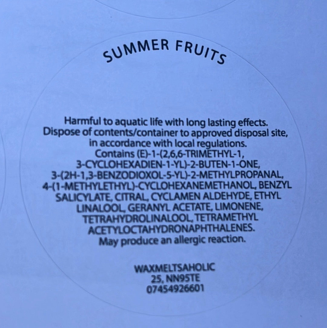 Summer fruits wax melt