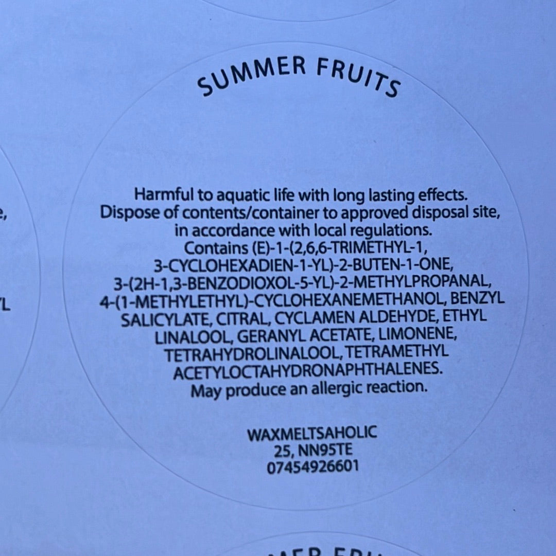 Summer fruits wax melt