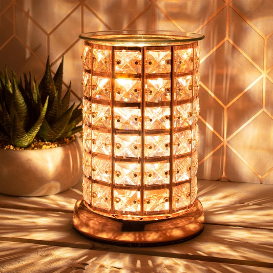Crystal Touch Sensitive Aroma Lamp RoseGold
